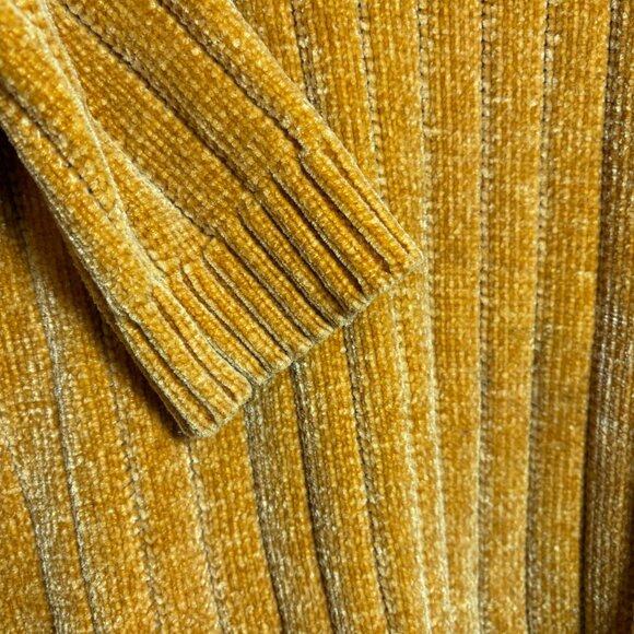 Ava & Viv Marigold Chanille Ribbed Knit Sweater Scalloped Hem Crew Neck Size 2X - Picture 6 of 7